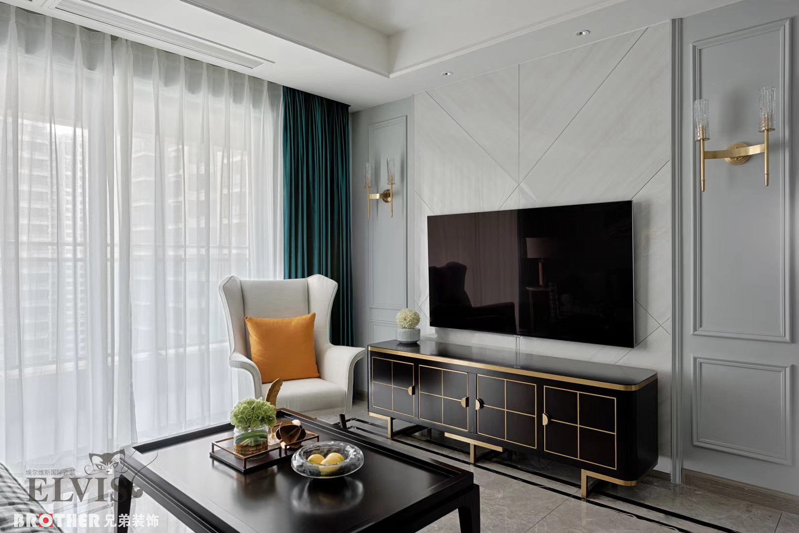 重庆中粮鸿云 80㎡现代轻奢风格装修设计，品质生活之选-10