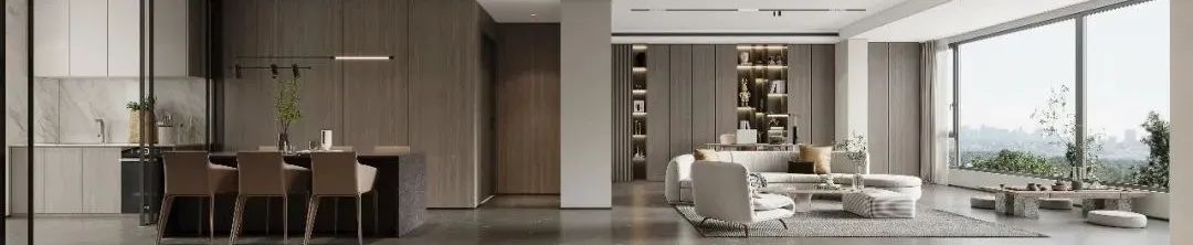 龙湖景粼天序平层设计丨青马别墅空间设计-19