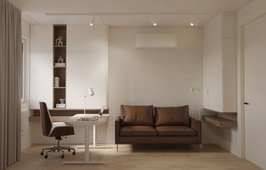 Wiślany Mokotów公寓室内设计丨波兰华沙丨RES Design-33