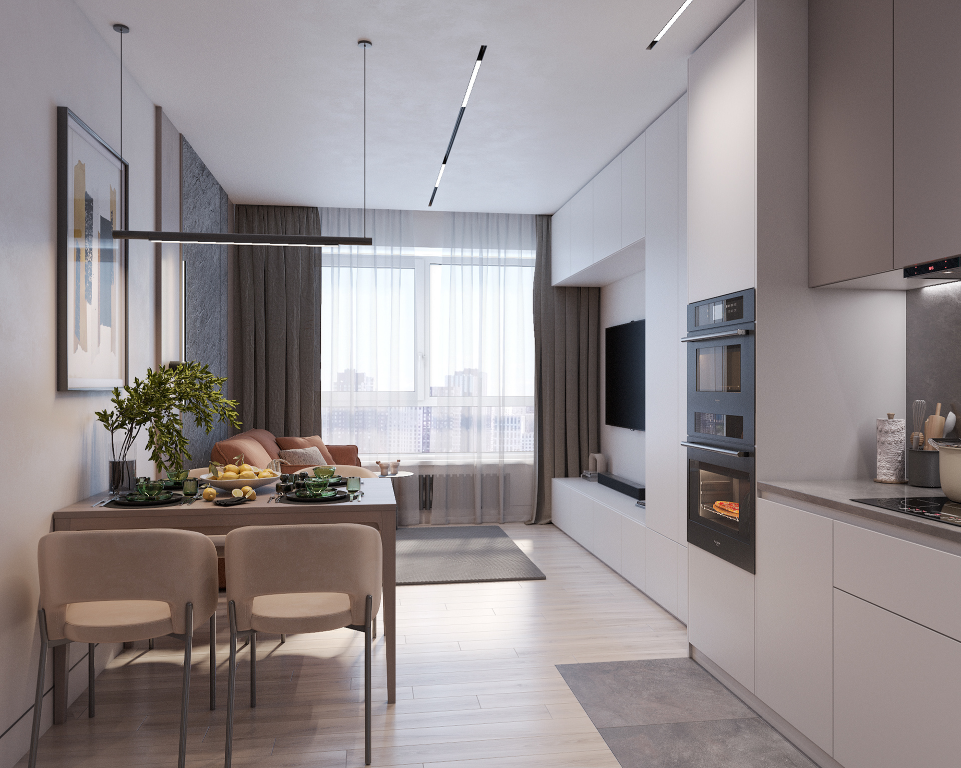 Дизайн интерьера квартиры ЖК Барклая 6-5