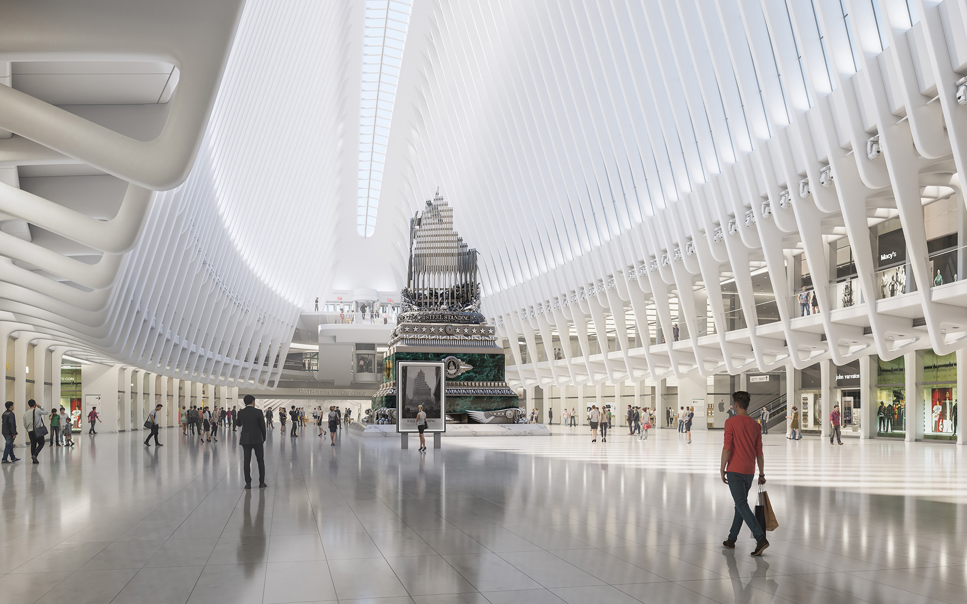 3D Animation of Steel Standing Memorial-9