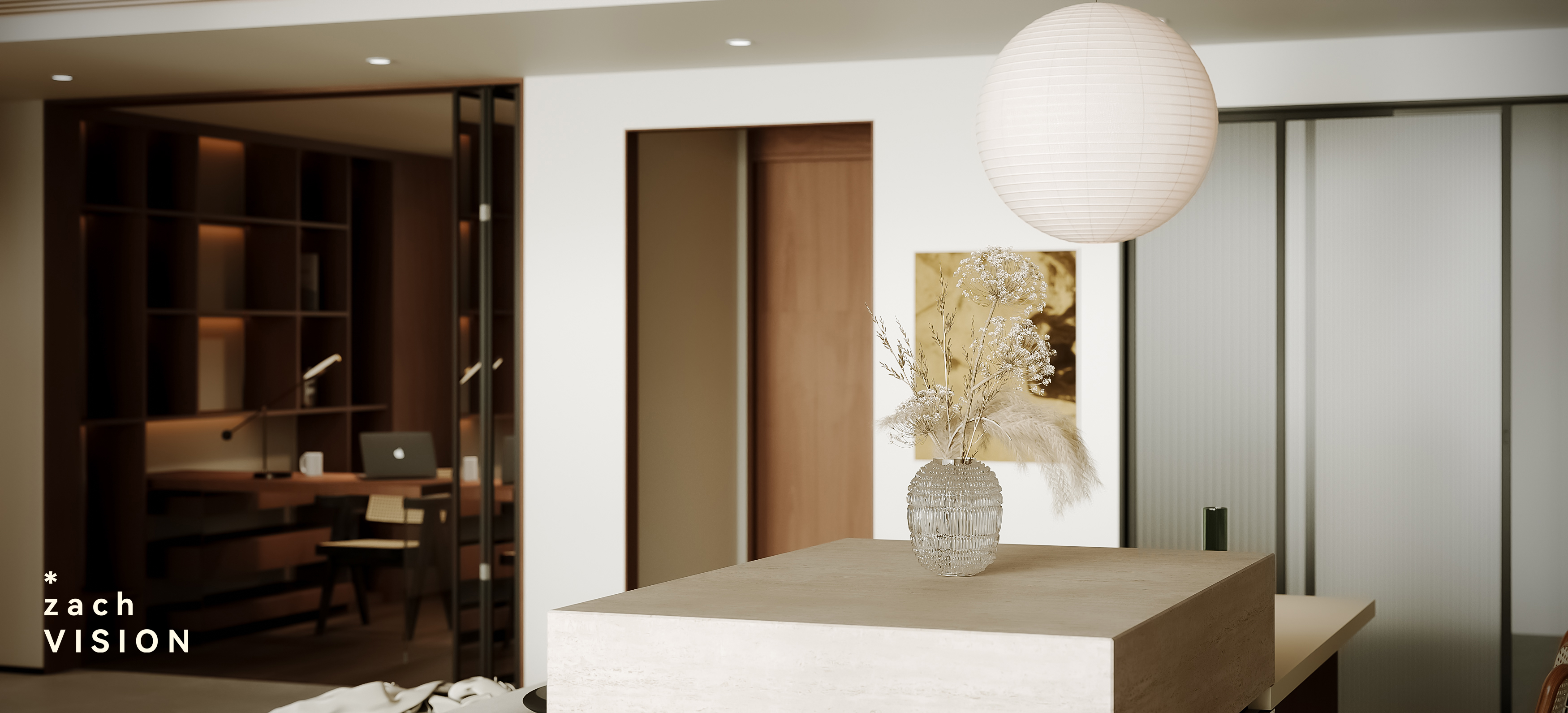 现代奶油风平层-8