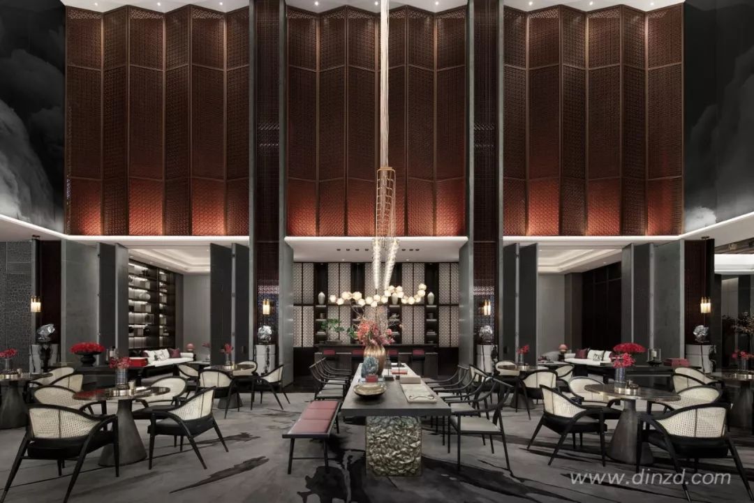天津津门大院售楼处 | 古韵墨色与现代材质的完美融合-28