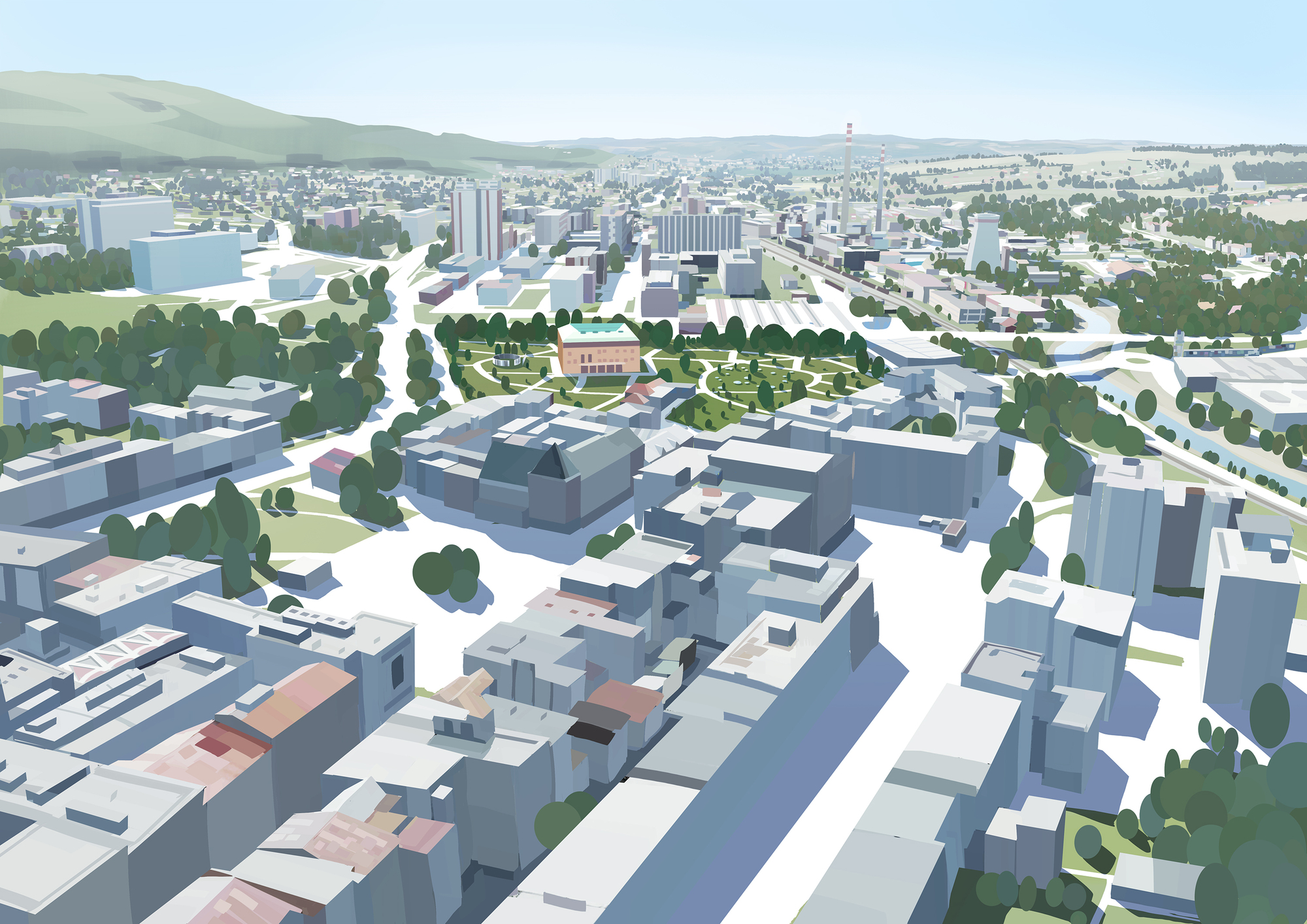 Mirrors of Zlín Installation / Loom on the Moon-50