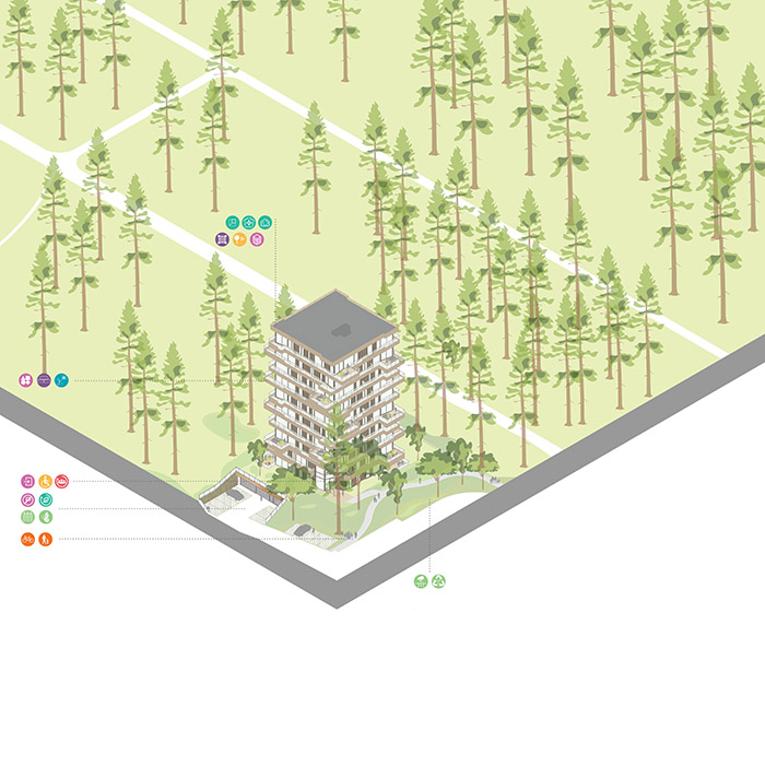 BEAUFORT（由重叠别墅构成的雕刻式塔楼）丨荷兰丨Orange Architects-42