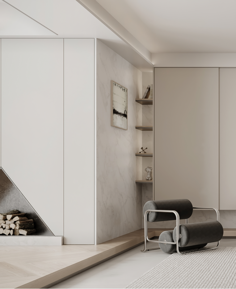 230㎡极简都市住宅丨中国长沙丨周笙笙全案设计工作室-6