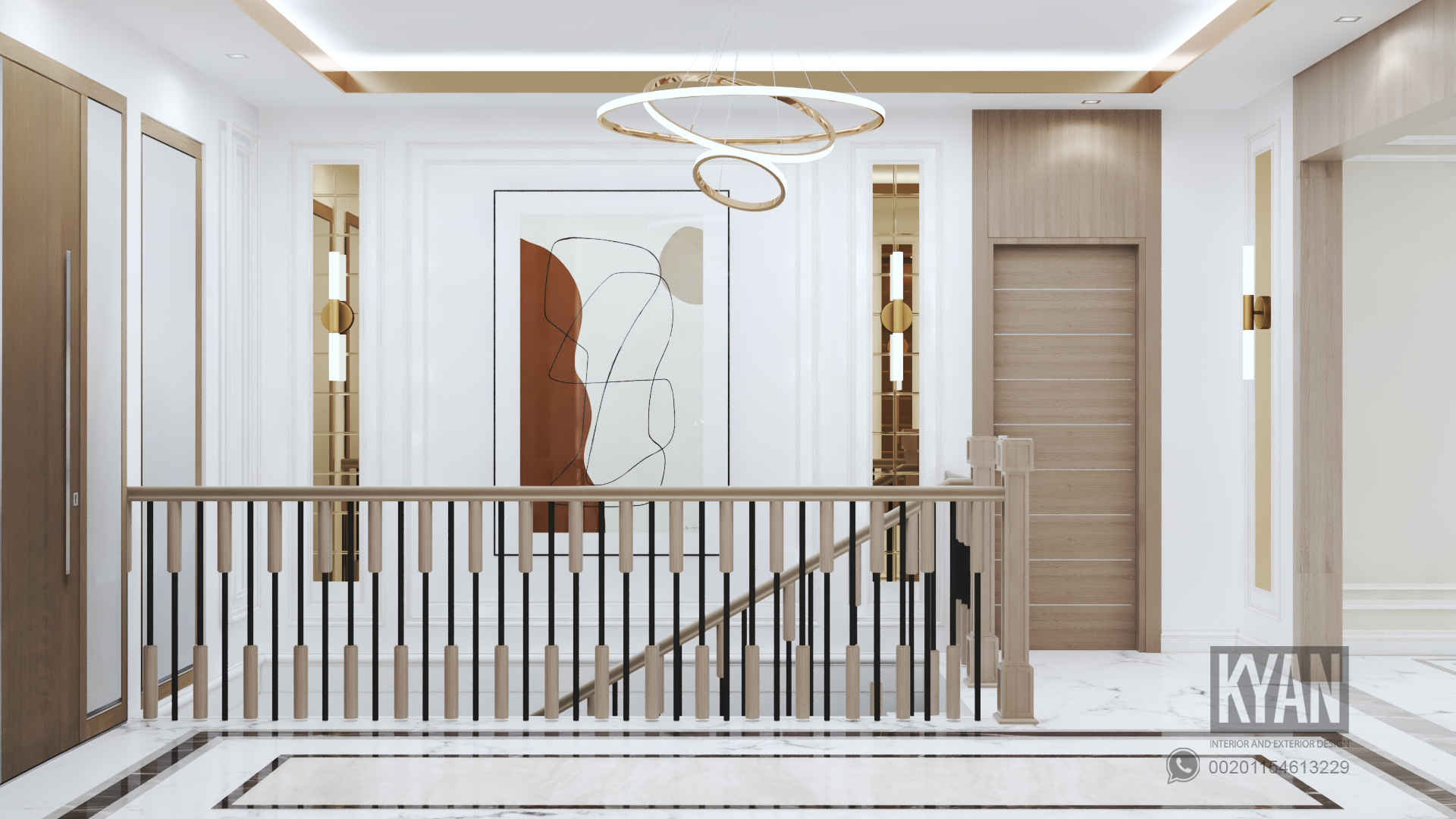 豪华新古典别墅入口-7