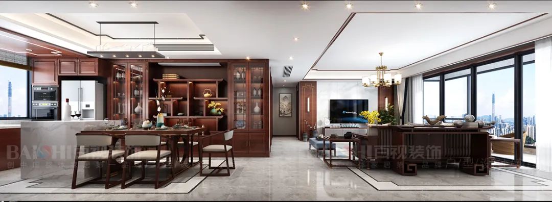 新中式风格设计案例赏析 | 东方美学与现代元素的完美融合-46