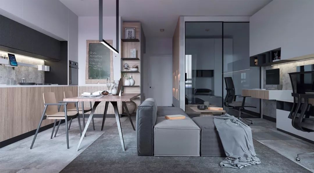 38 平米微型公寓的豪华居住感-2