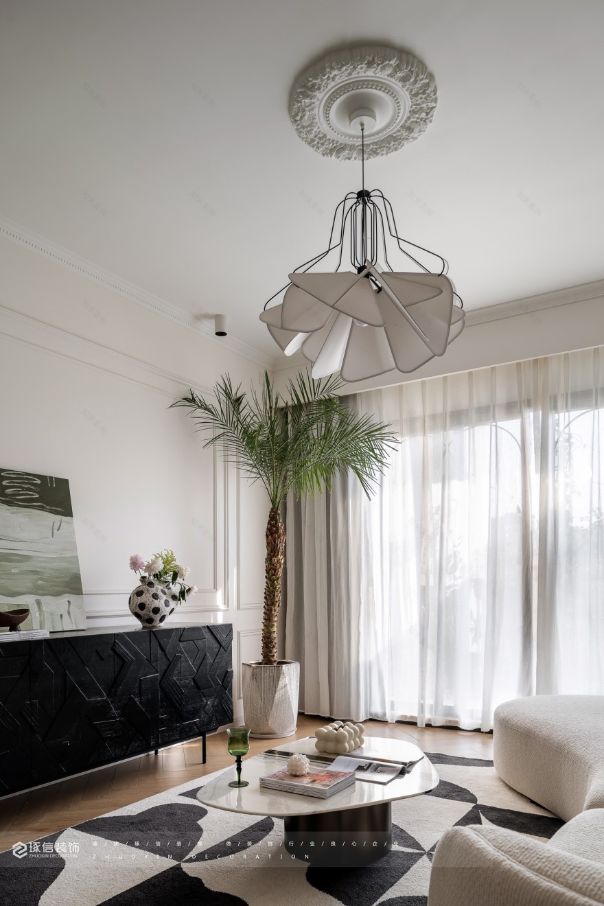 123m² 简约至美,品味法式风丨琢信装饰-8