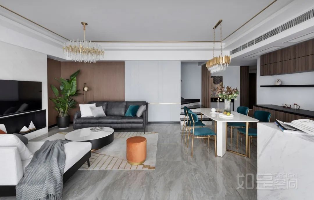 现代轻奢幸福家 | 大气时尚的跃层设计-11