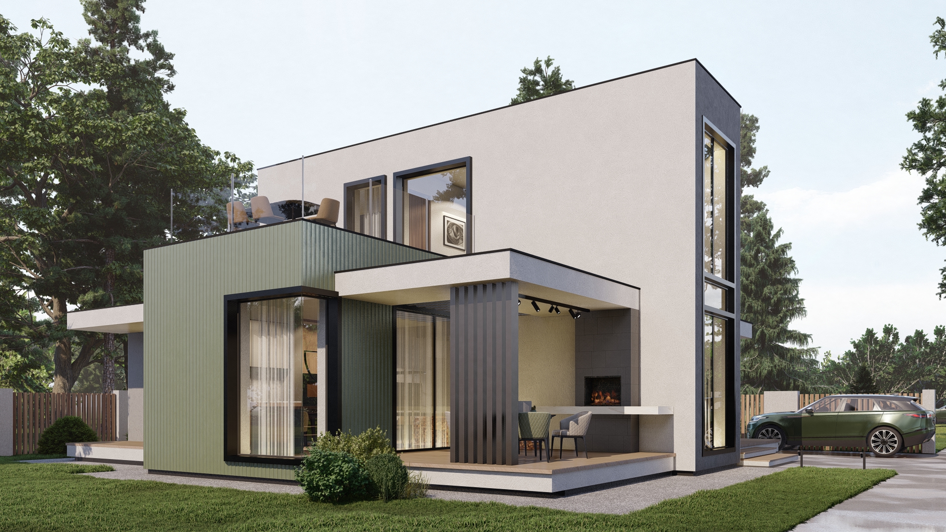 160㎡橄榄色调两层小住宅（ARXY工作室作品）-15