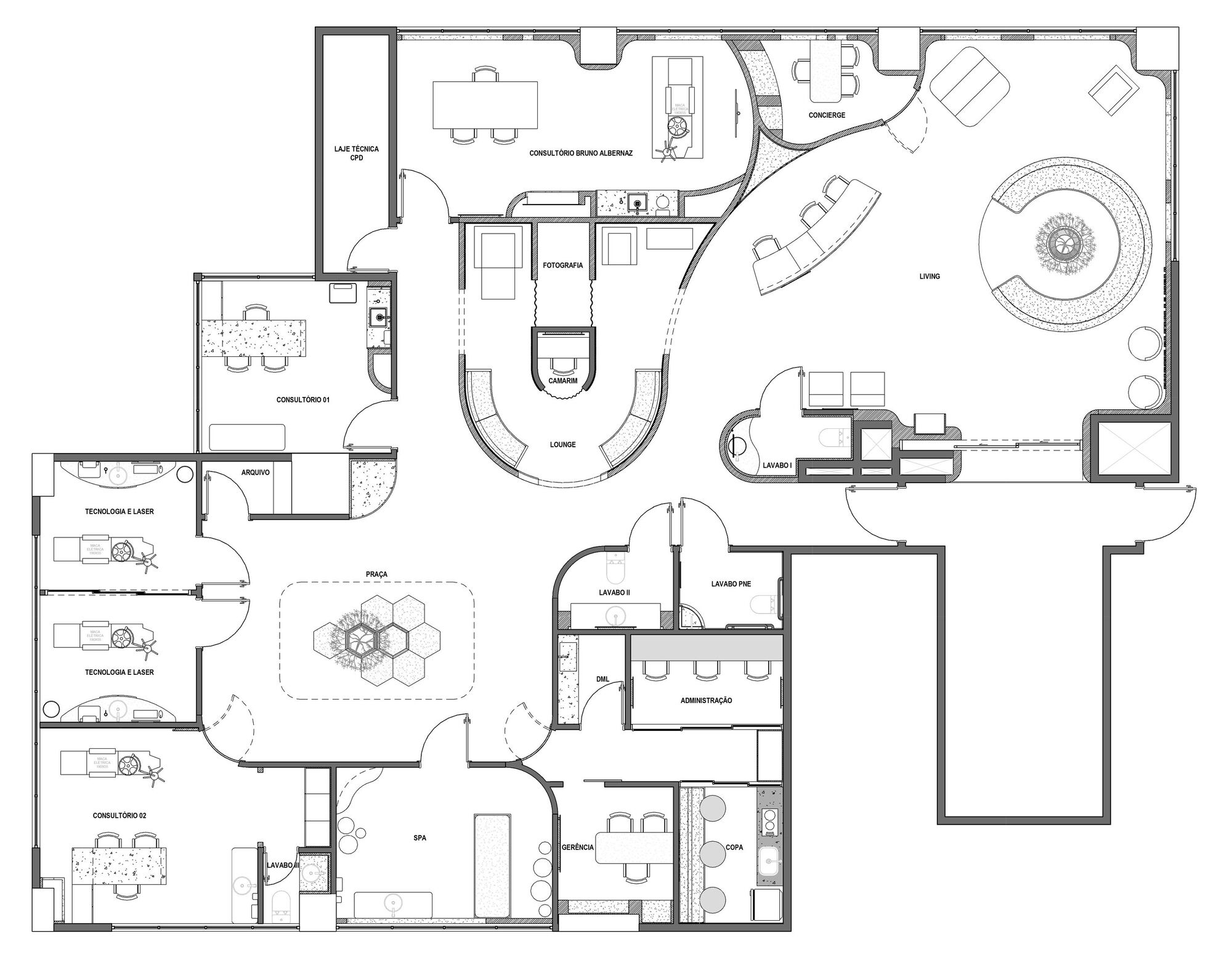 布鲁诺阿尔伯纳兹诊所丨巴西丨Studio Medeiros Arquitetura-4