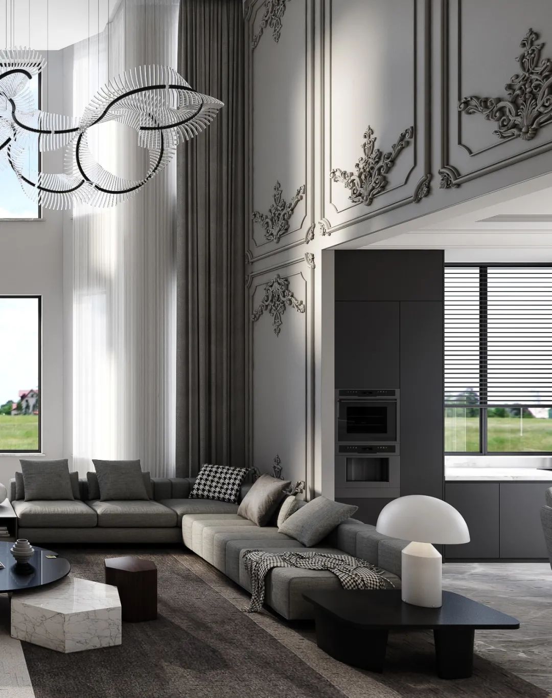 金色蓝庭 | 古典与现代的平衡美学-15