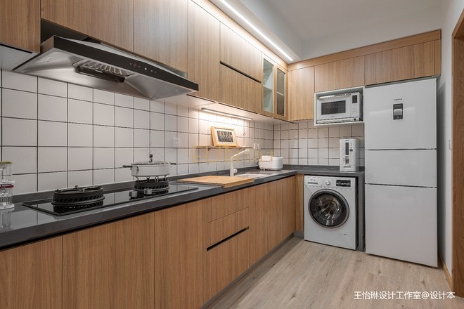 25万元一居45平米装修案例·效果图 日式原木住宅丨ELIN設計-17