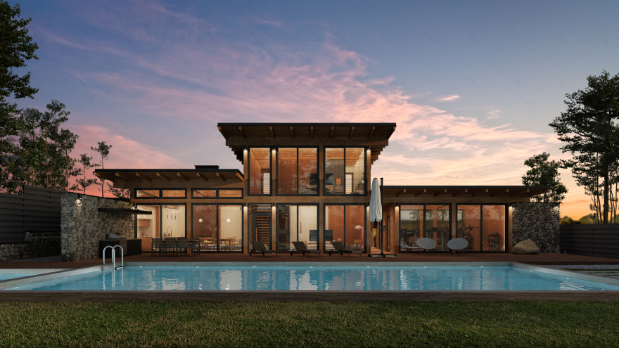 Pool House exterior-3