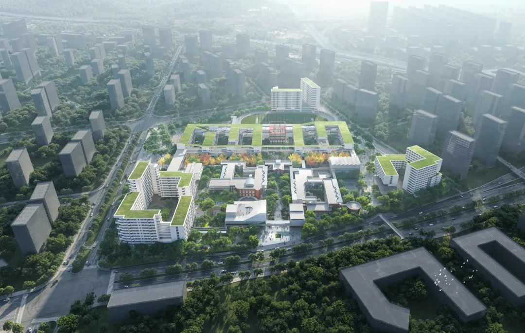 竞赛第一名方案 | 重庆市八中科学城中学校（改扩建） / 未知建筑+中国建研院-0