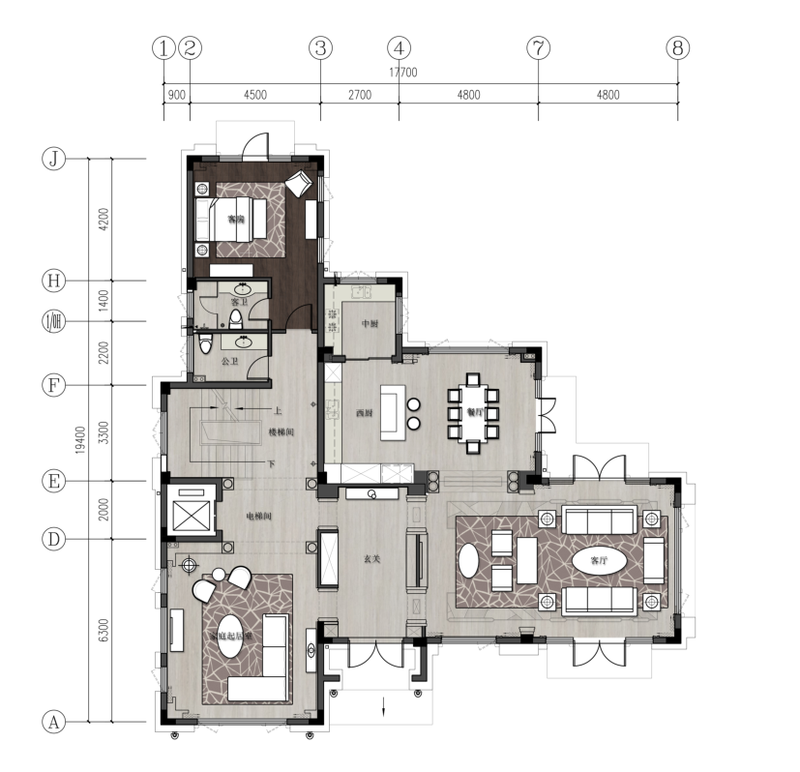 绍兴御香园四期独栋别墅 | 后现代美式奢华空间-29