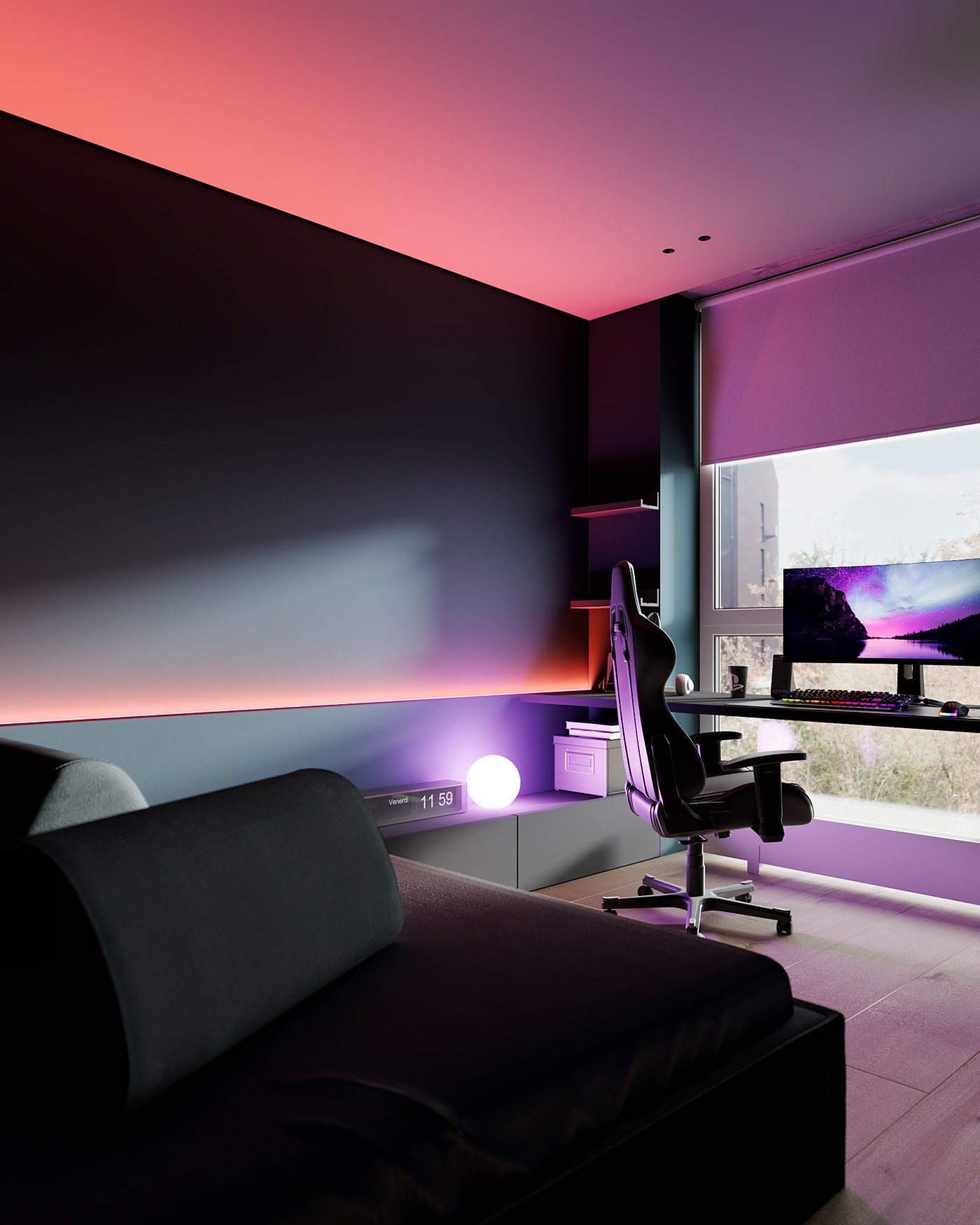 48㎡小空间公寓设计  超有设计感-16