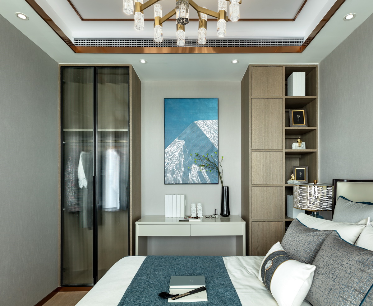 新中式样板房丨徜徉在东方禅意的美学中-45