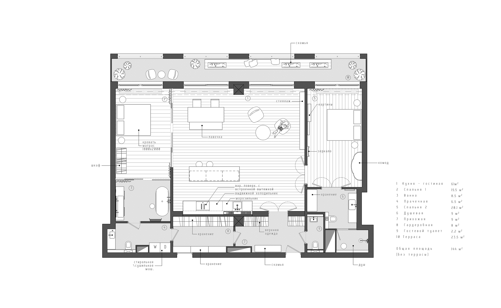 INT2architecture 公寓室内设计丨俄罗斯圣彼得堡-15