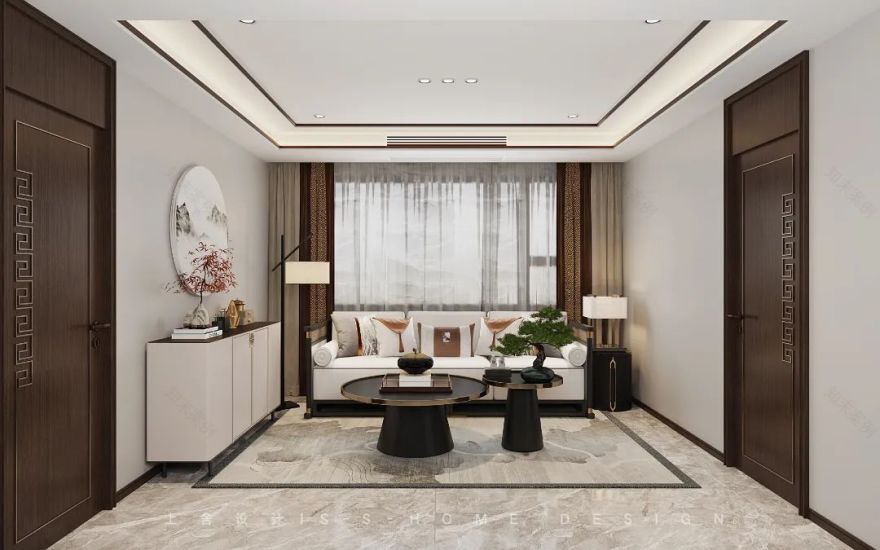 华西城上舍设计新中式别墅-24