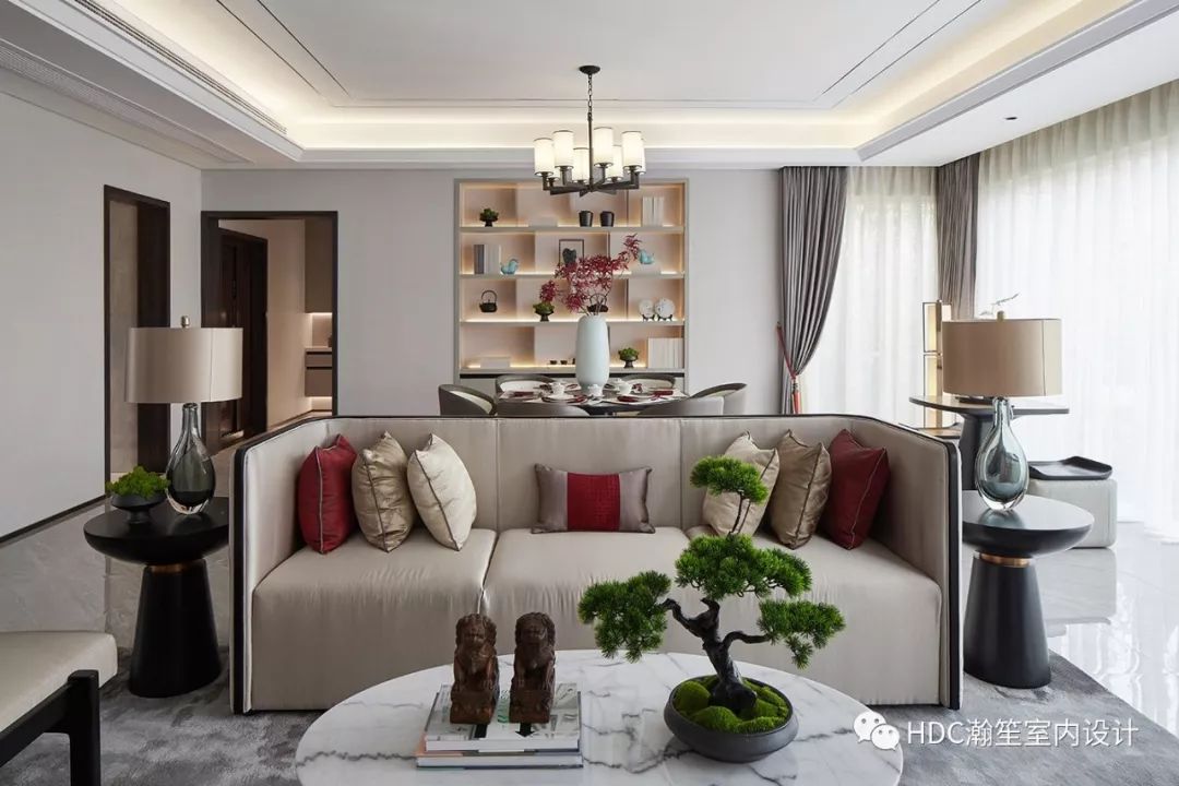 现代中式金泰地产中央星座样板房 | 古韵悠然，雅致禅意-15