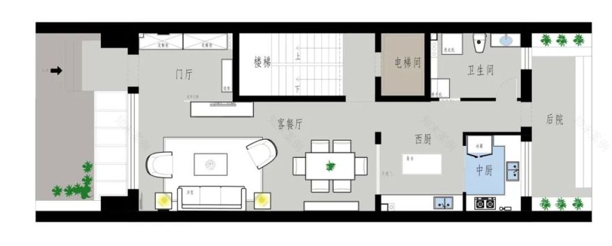 400㎡新中式别墅,漂亮有韵味,大爱客厅落地窗-16