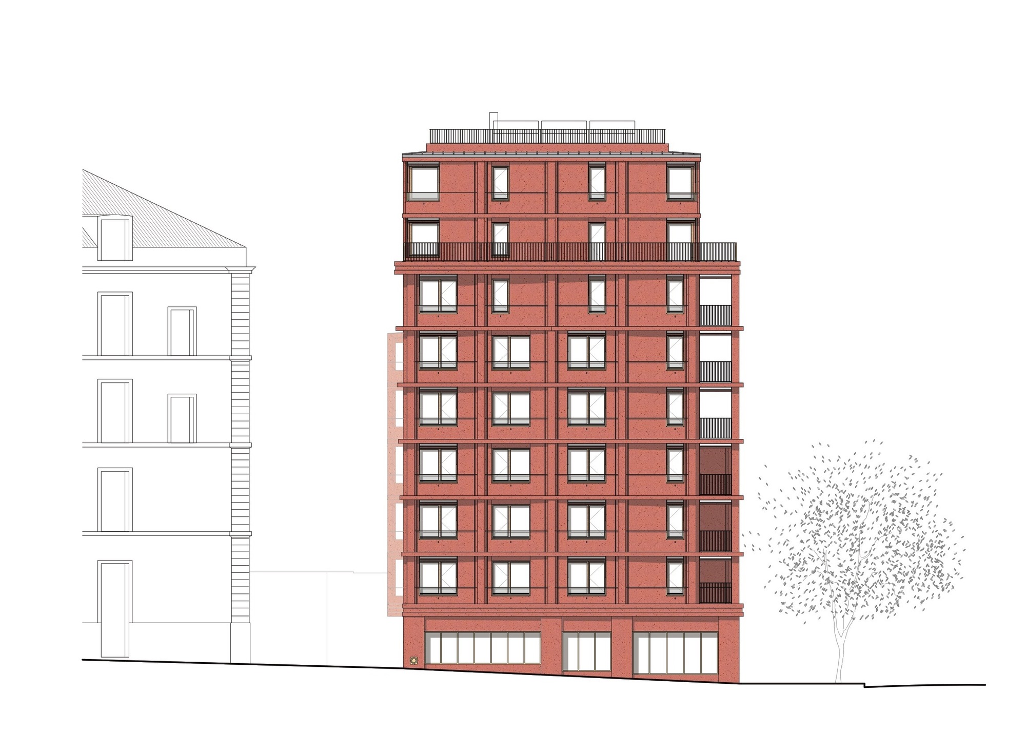 Reuilly 住宅大楼丨法国巴黎-44