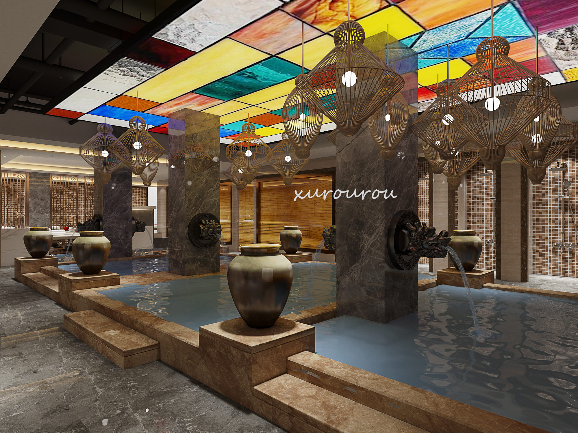 浴场工装设计丨星夜传图-21