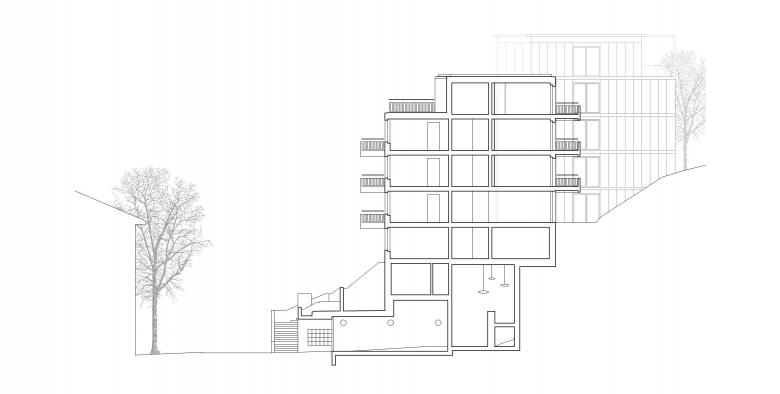 Zimmermann Sutter Architekten AG丨Wohnüberbauung Langgasse丨瑞士-33