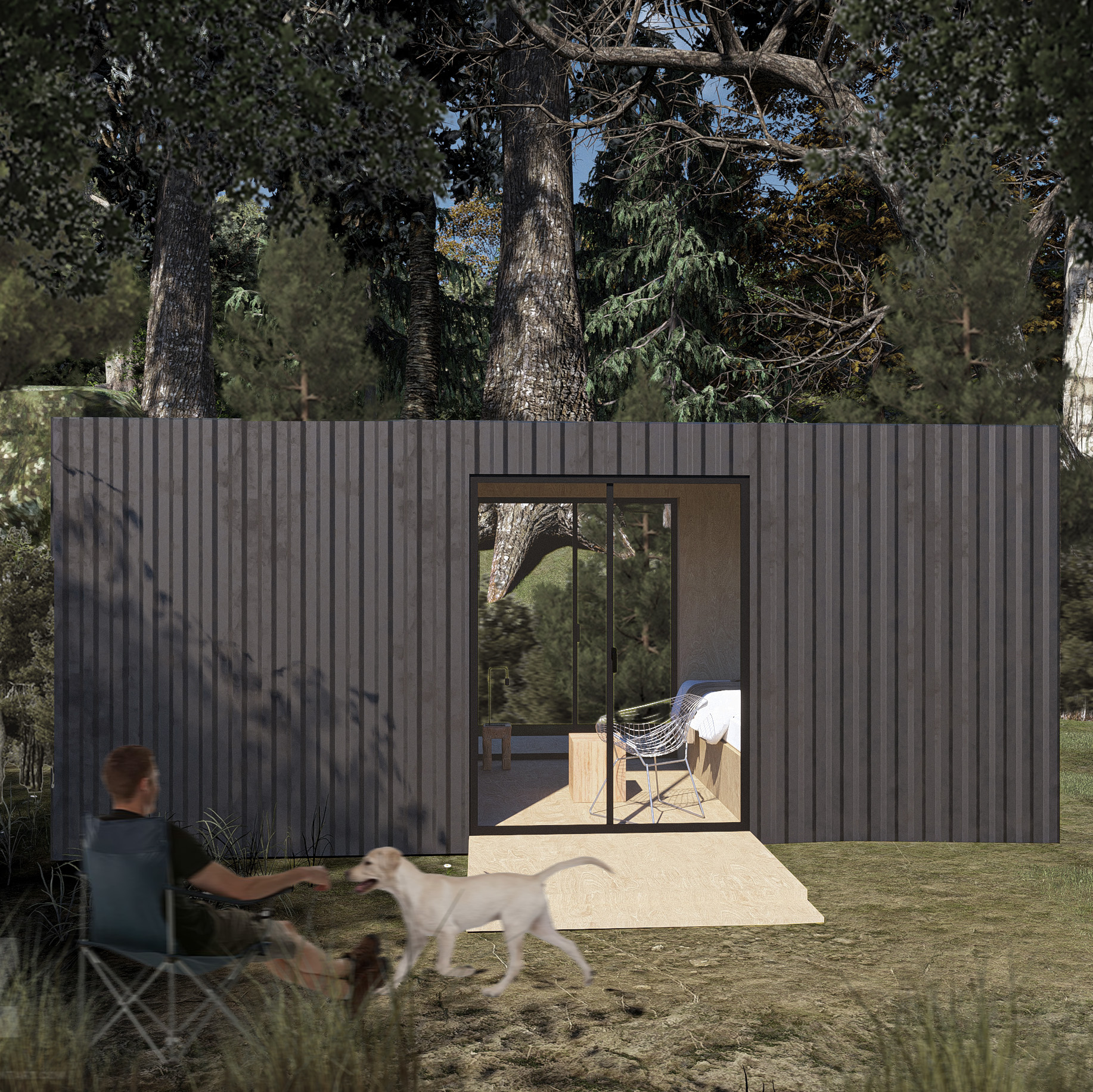 Container Cabin - Interior design-0