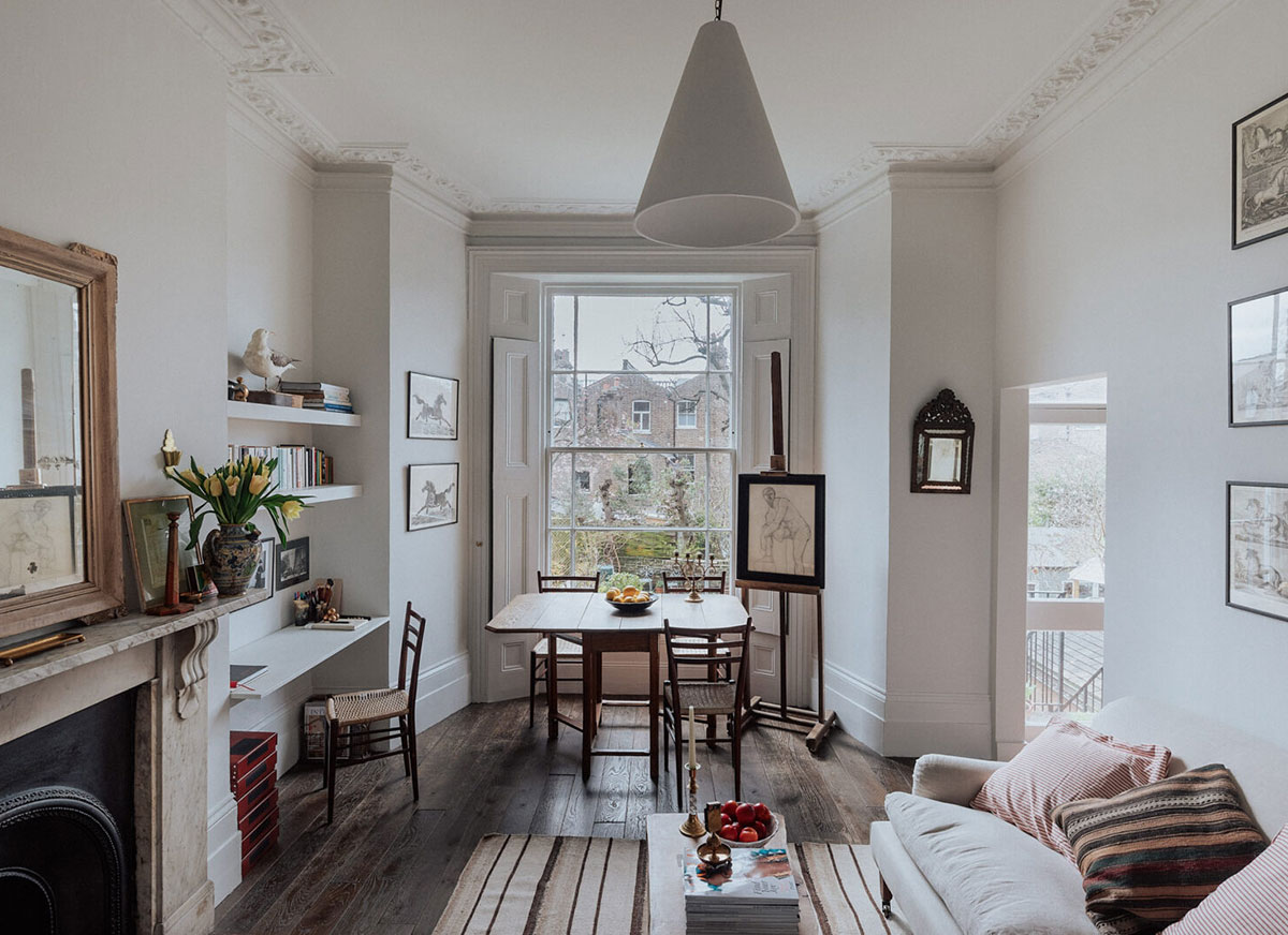 伦敦精致复古小公寓，古典与创意的完美结合-3