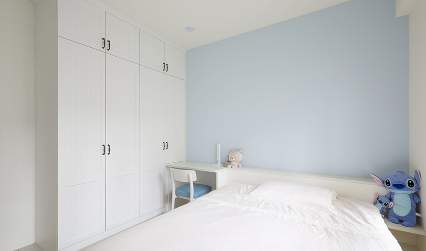 桃园北欧乡村亲子宅 系统收纳与多元建材的完美融合-12