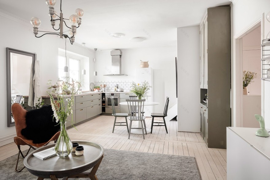 绿色乡村氛围的哥德堡公寓设计-3