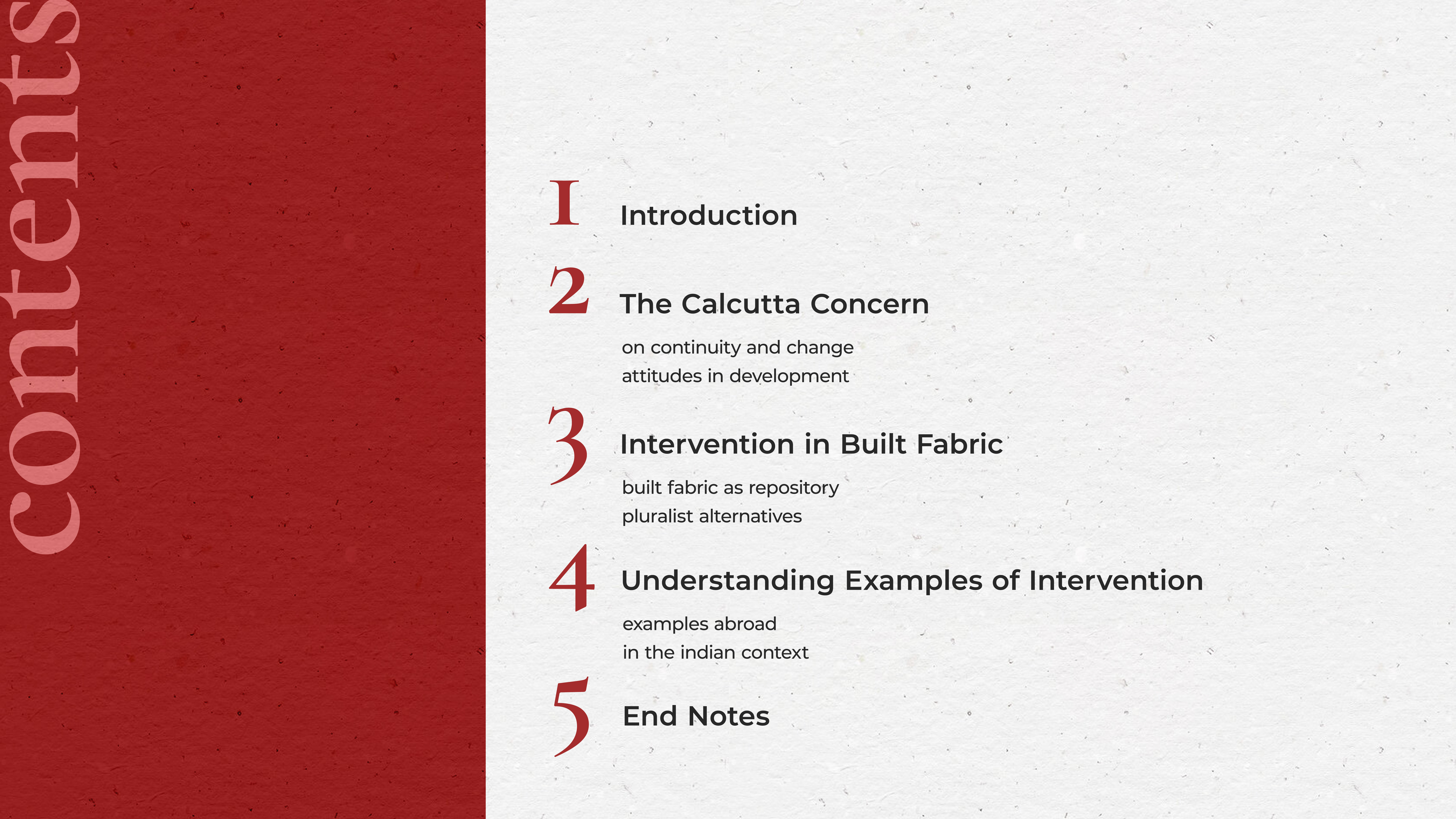 Intervention in Built Fabric: A Case for Calcutta-2