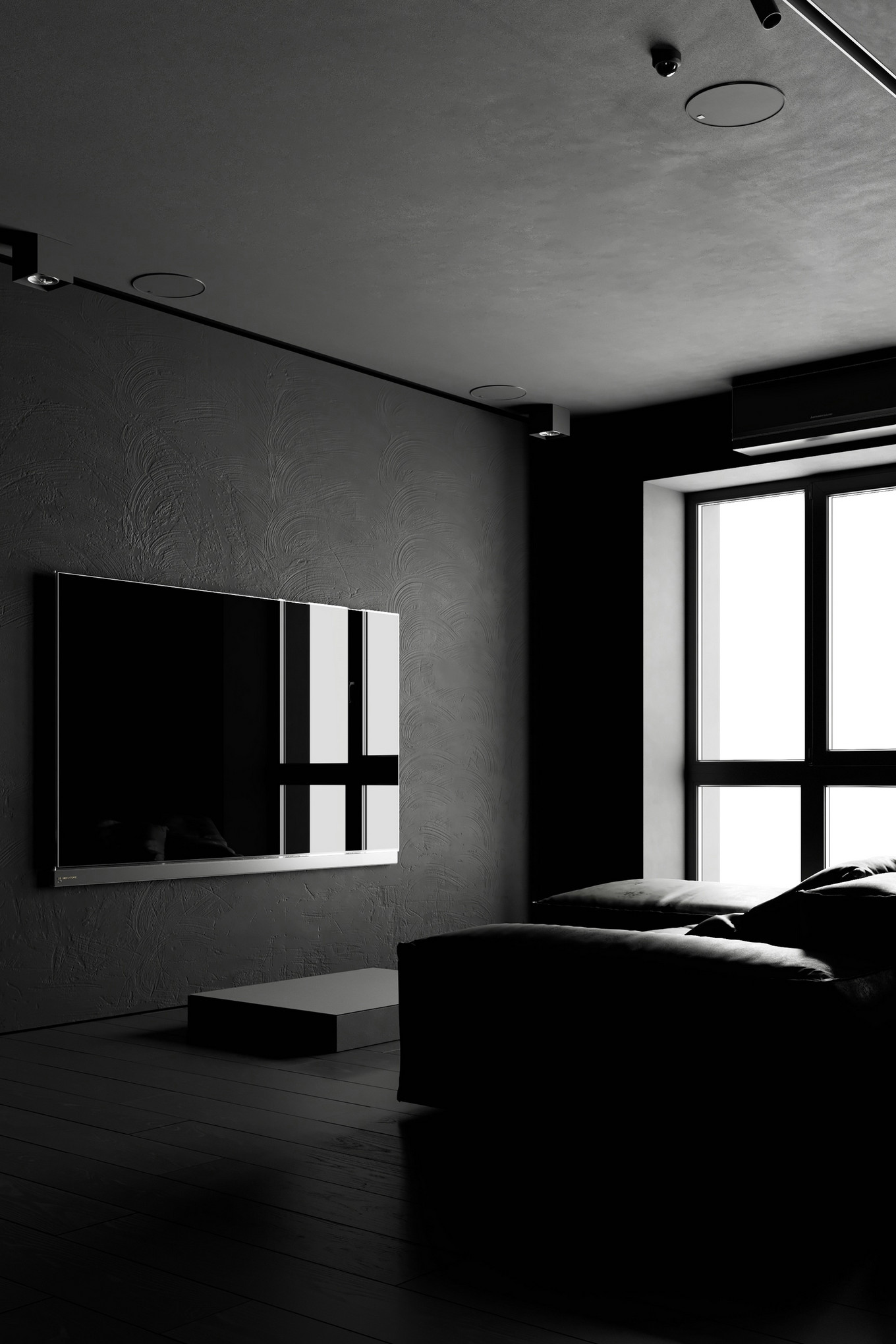 高级黑+工业风,帅气而个性的生活居所-24