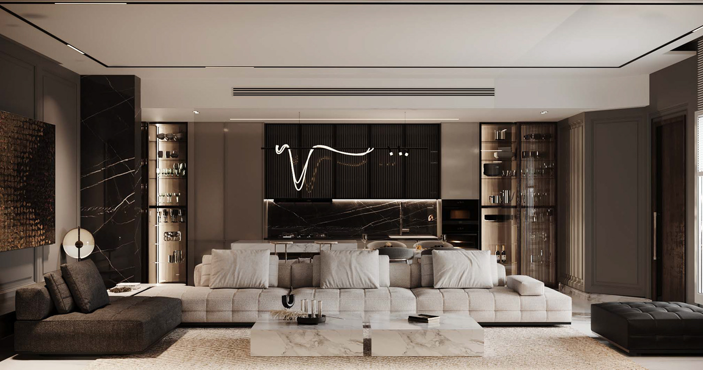 深色静谧空间  营造家的温馨感！-0