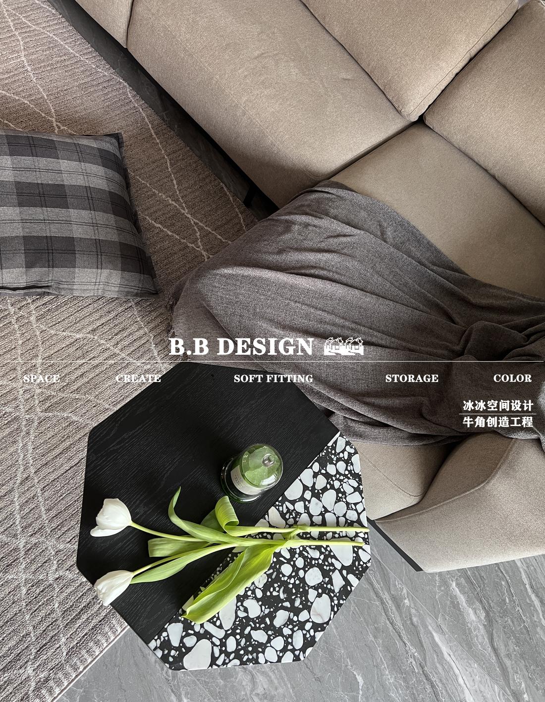 胡桃与莫兰迪色三口之家设计-4