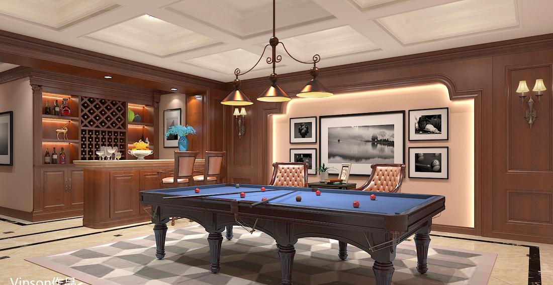 英伦绅士风情的台球室设计-2