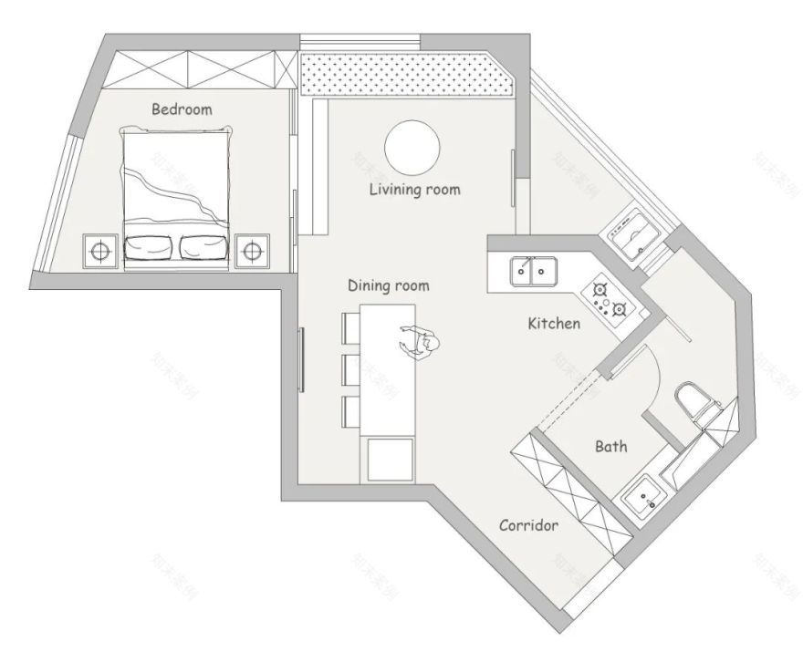 43㎡极简独居丨中国上海丨凤凰空间-5