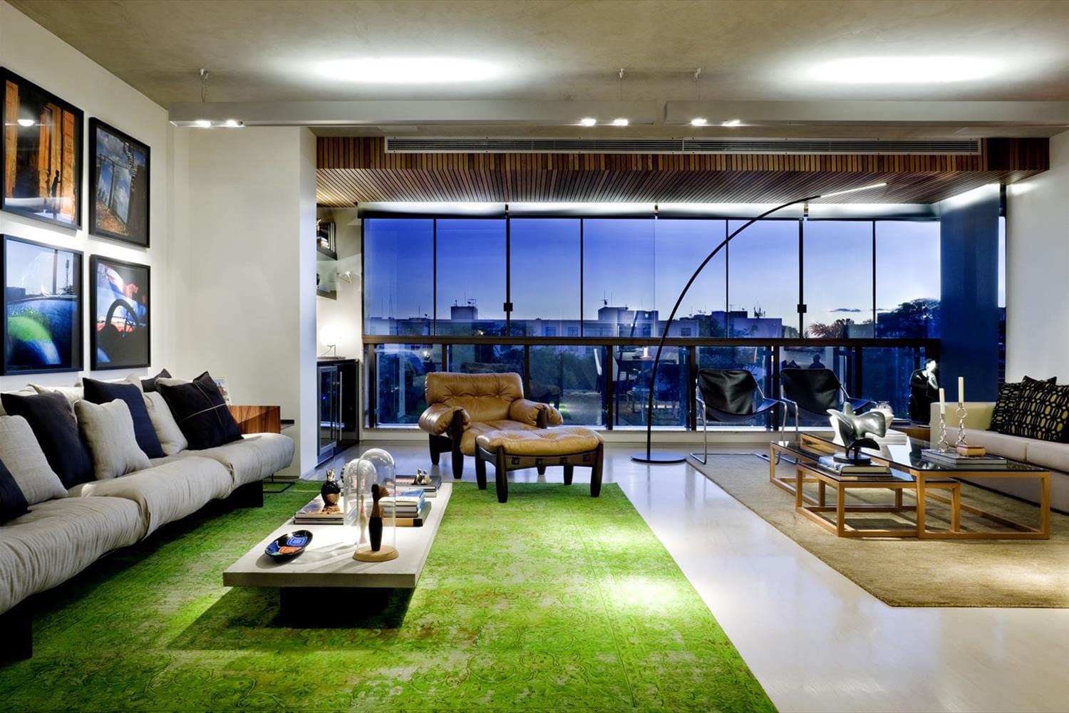 巴西利亚现代公寓设计，展现生活艺术-1