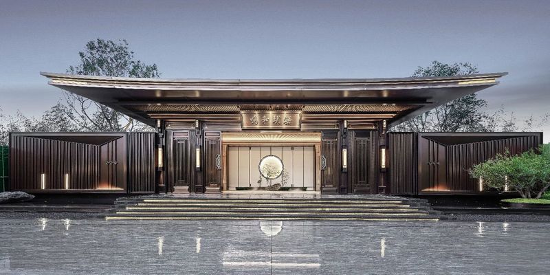 厦门建发·海玥和鸣营销中心 | 现代简约遇上东方美学-2