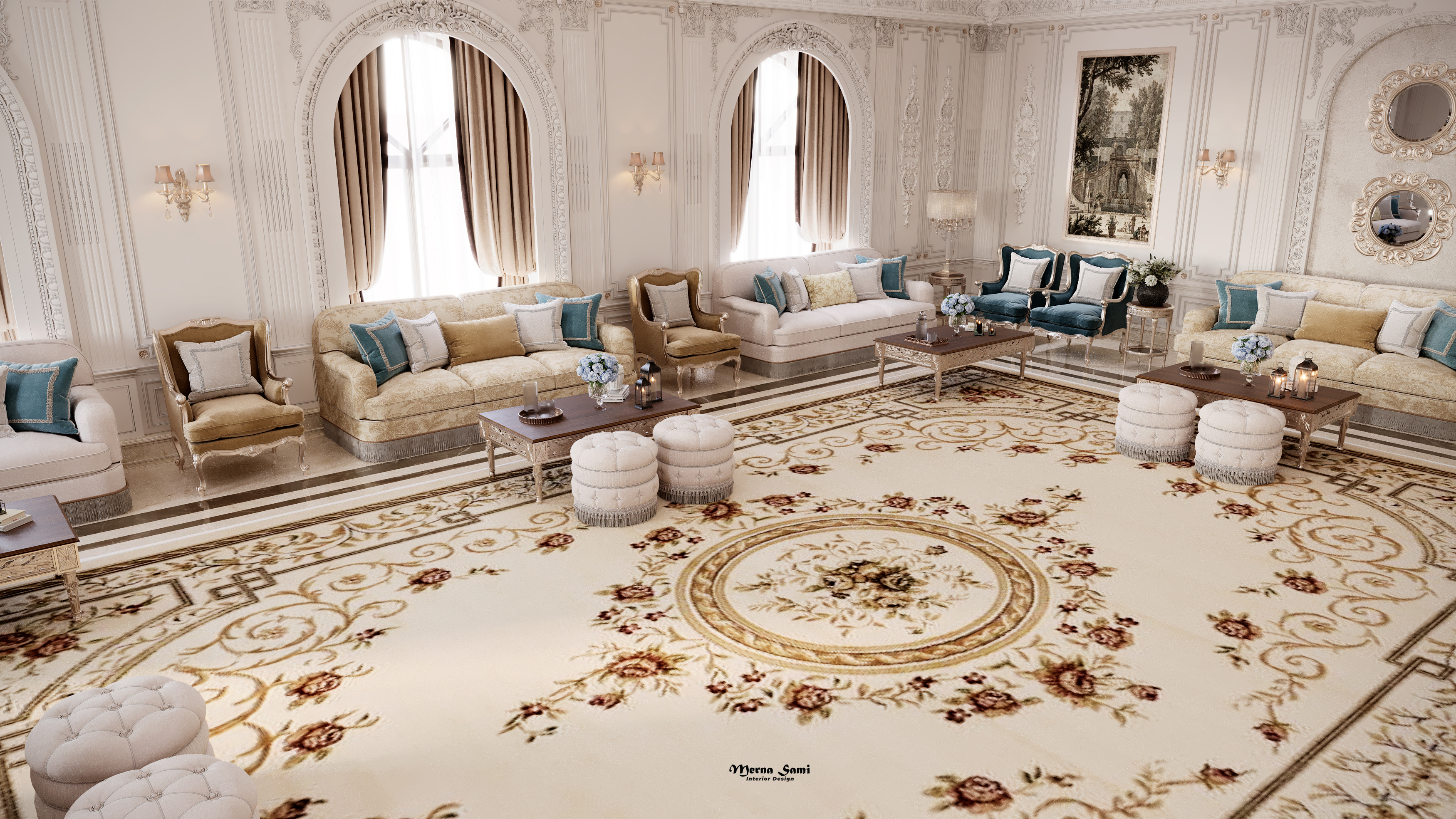 欧式会客厅丨沙特阿拉伯-9