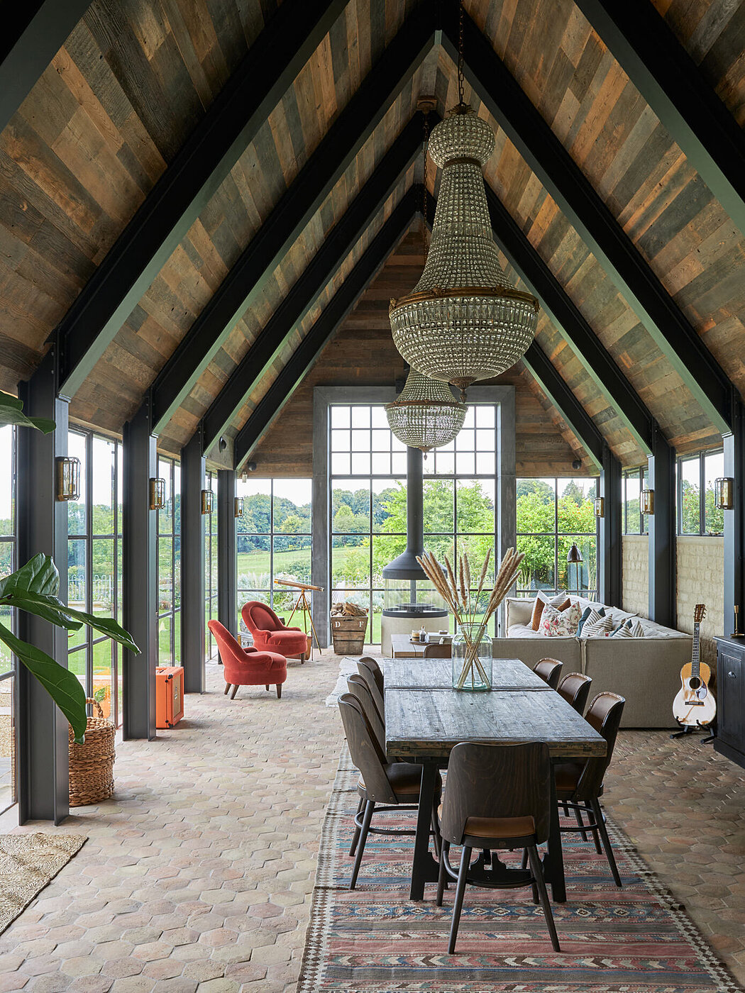 科茨沃尔德农舍丨英国牛津丨Stephen Fletcher Architects-7