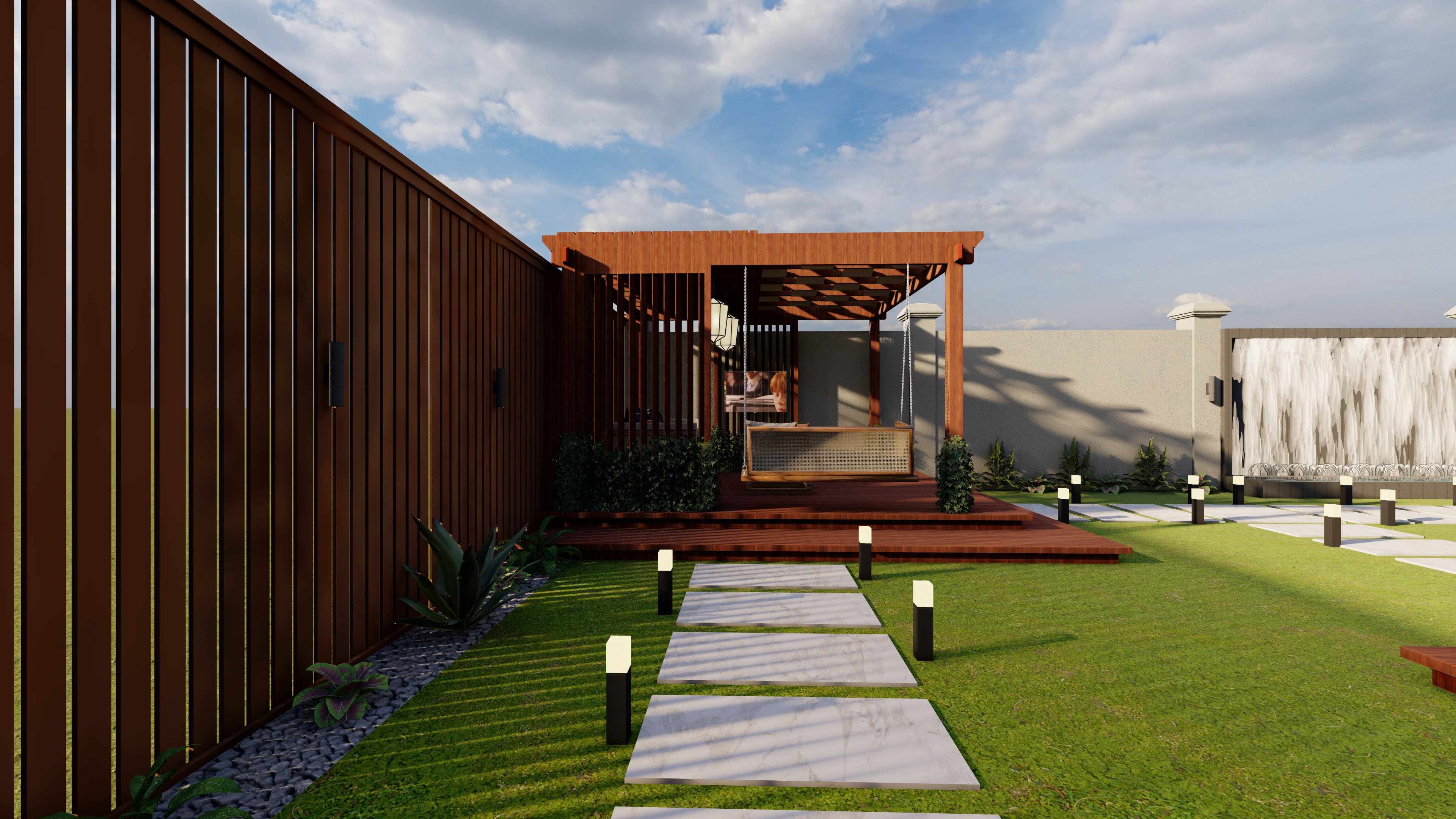 NEW PROJECT : Landscape for a villa in California-9