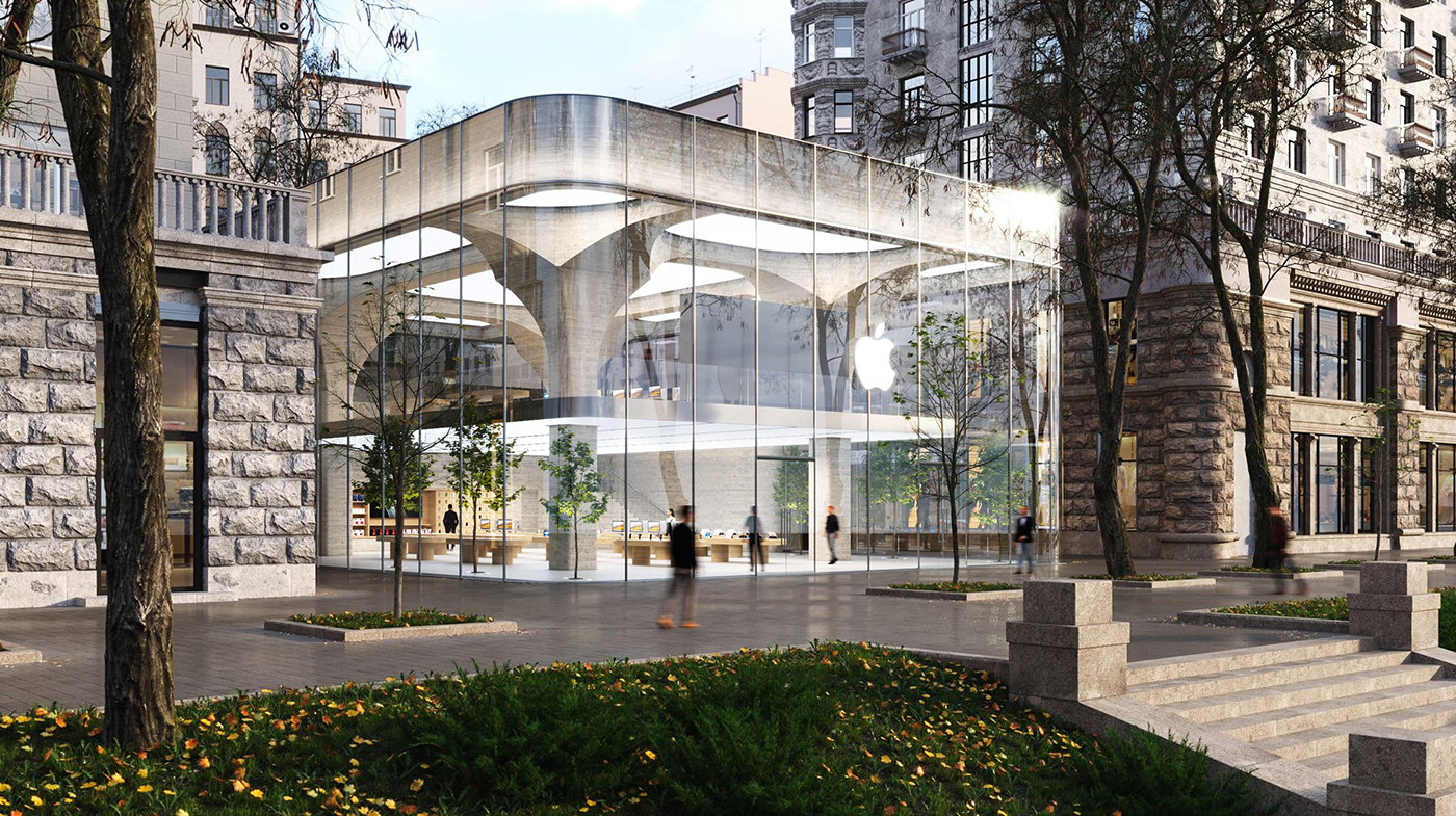 手机店，APPLE STORE KYIV OBRIY.architects-16