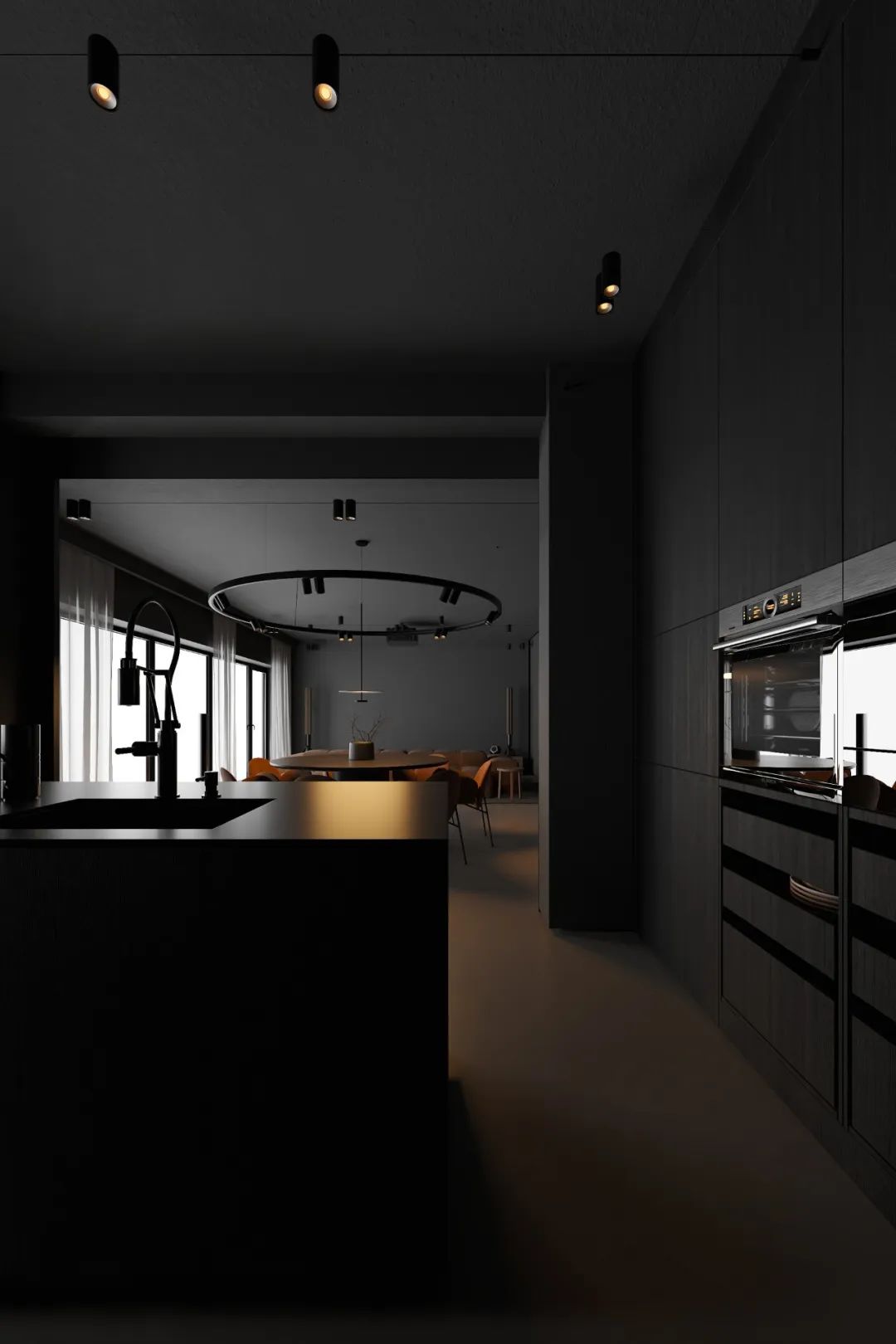 高级黑,极简空间的艺术魅力丨Igor Sirotov-15