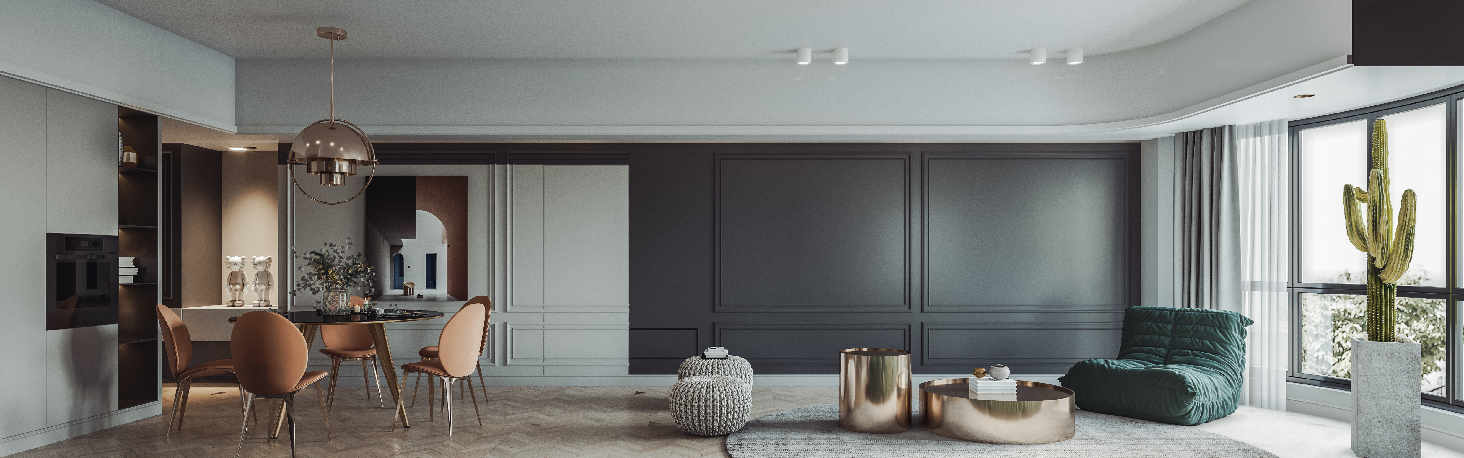 绿灰家居，演绎时尚简约-8