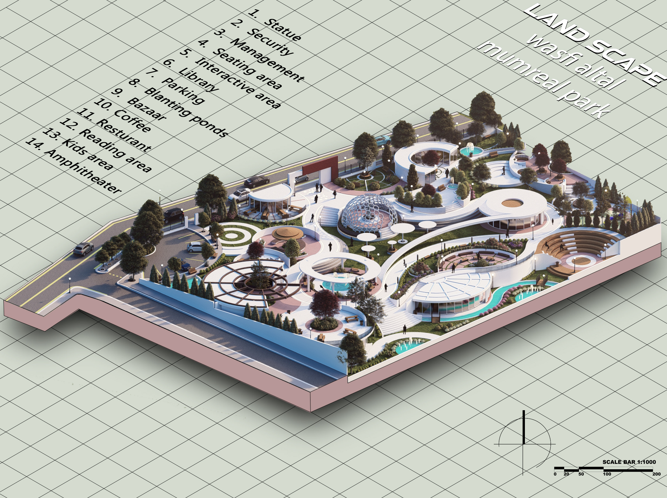 "حكاية وطن"纪念公园丨约旦安曼丨Mutaz Alrahahleh,Abdallah Khleifat-10